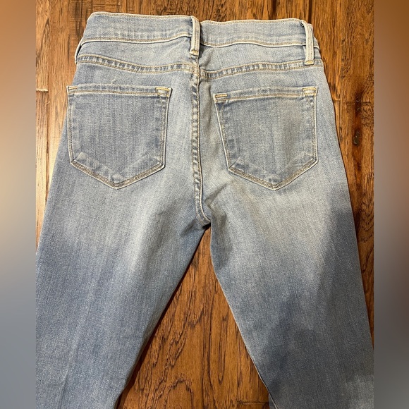 FRAME Denim Le Skinny De Jeanne Ankle Length 5 Pocket Design Zip Button Jeans - Picture 4 of 5